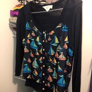 Silk cashmere Anthropologie cardigan HWR small